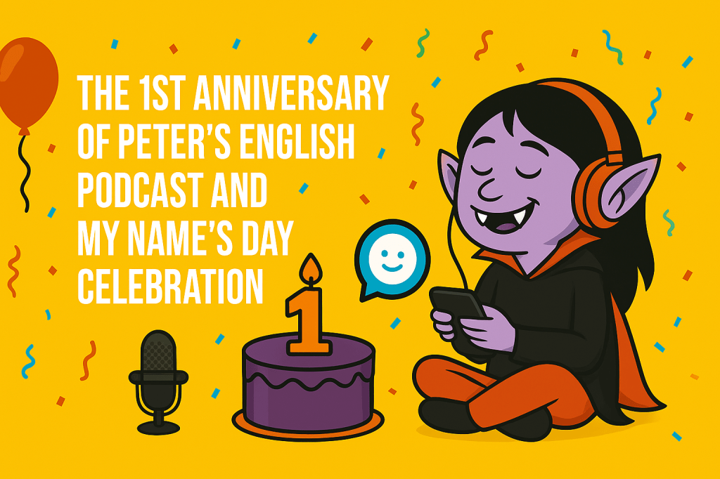 🎙️ The 1st Anniversary of Peter’s English Podcast & My Name’s Day Celebration 🎉How I Learn English with AI Chatbots like Microsoft&nbsp;Copilot
